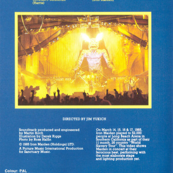 Iron Maiden - Live After Death (World Slavery Tour '85) (VHS)