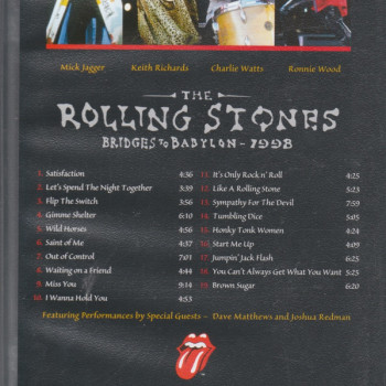 The Rolling Stones ‎– Bridges To Babylon 1998 - Live In Concert (VHS)