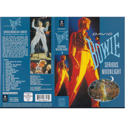 David Bowie ‎– Serious Moonlight (VHS)