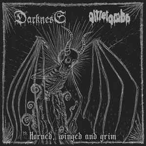 Darkness / Oltretomba - Horned, Winged And Grim (SPLIT CD)