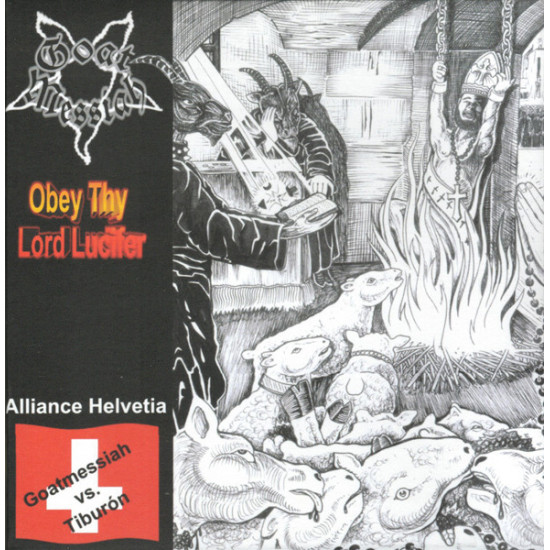 Goat Messiah / Tiburón- Obey Thy Lord Lucifer / Under Air Attack (split 7")