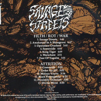 Savage Streets (2) - Filth / Rot / War / Attrition